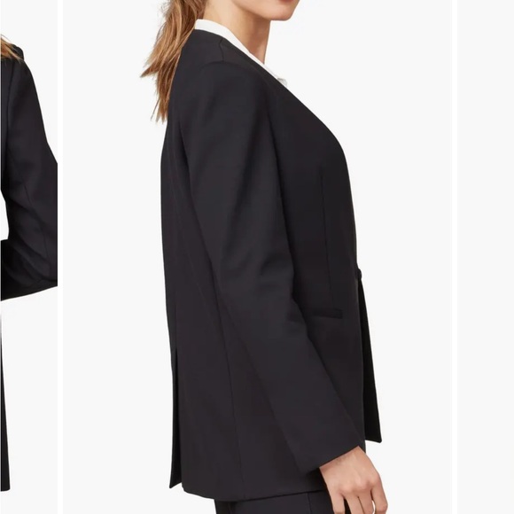 NEW! SPANX Collarless Oversize Ponte Knit Blazer BLACK, SIZE 1X 1344 - Picture 2 of 7